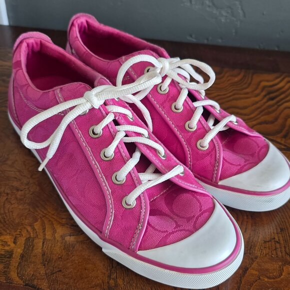 Coach tennis shoes hot pink - Picture 1 of 4